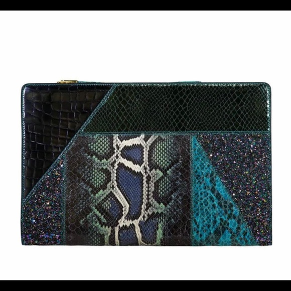 Stella McCartney Handbags - Stella McCartney Large Embossed Python Clutch—NWOT